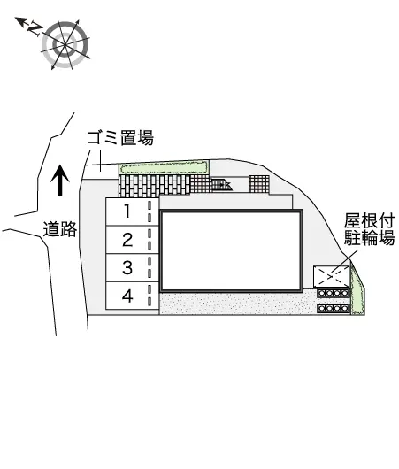 ★手数料０円★堺市北区東浅香山町　月極駐車場（LP）